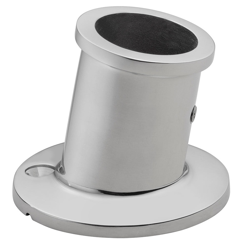 Whitecap Top-Mounted Flag Pole Socket – Stainless Seel – 1-1/4 ID [6169]
