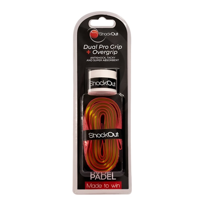 ShockOut Dual Pro Padel Racket Grip Set – Red