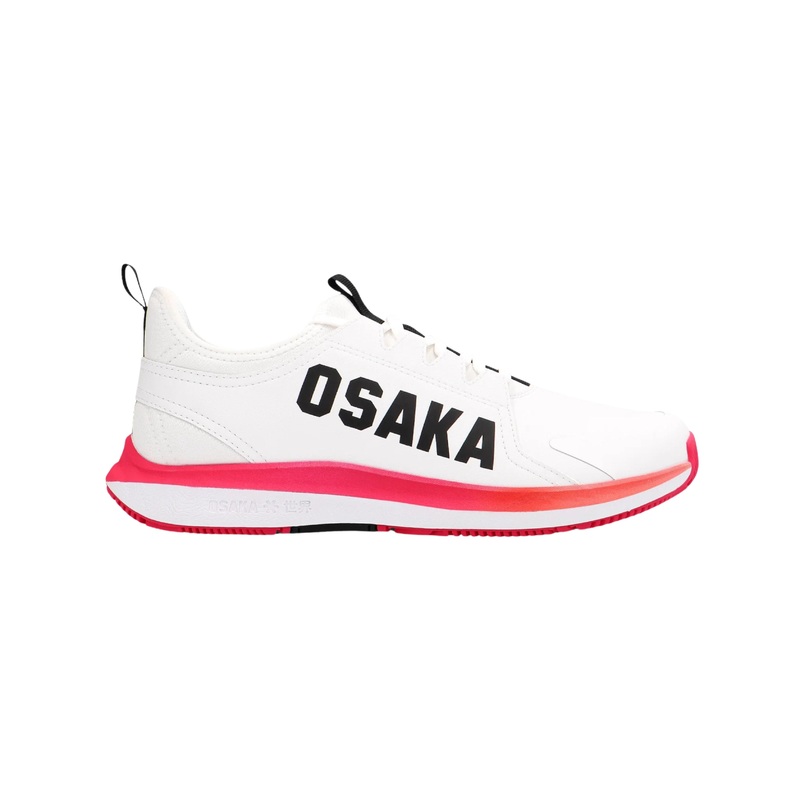 Osaka Furo Court Shoes – White/Raspberry