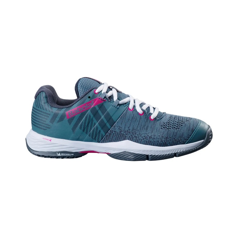 Babolat Sensa Women Padel Shoes – Grey/Pink