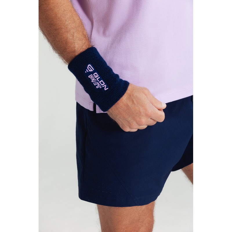 Sweatband Dark Navy/Lilac|4″|5″
