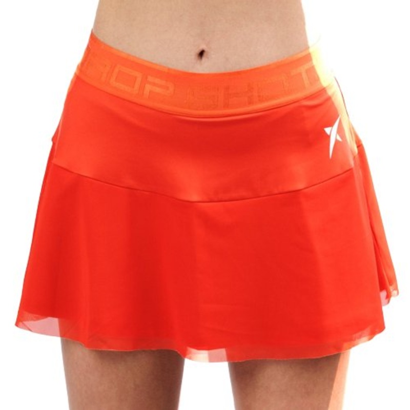 DROP SHOT WOMENS SKIRT  MAIRA NARANJA WITH INNER SHORT