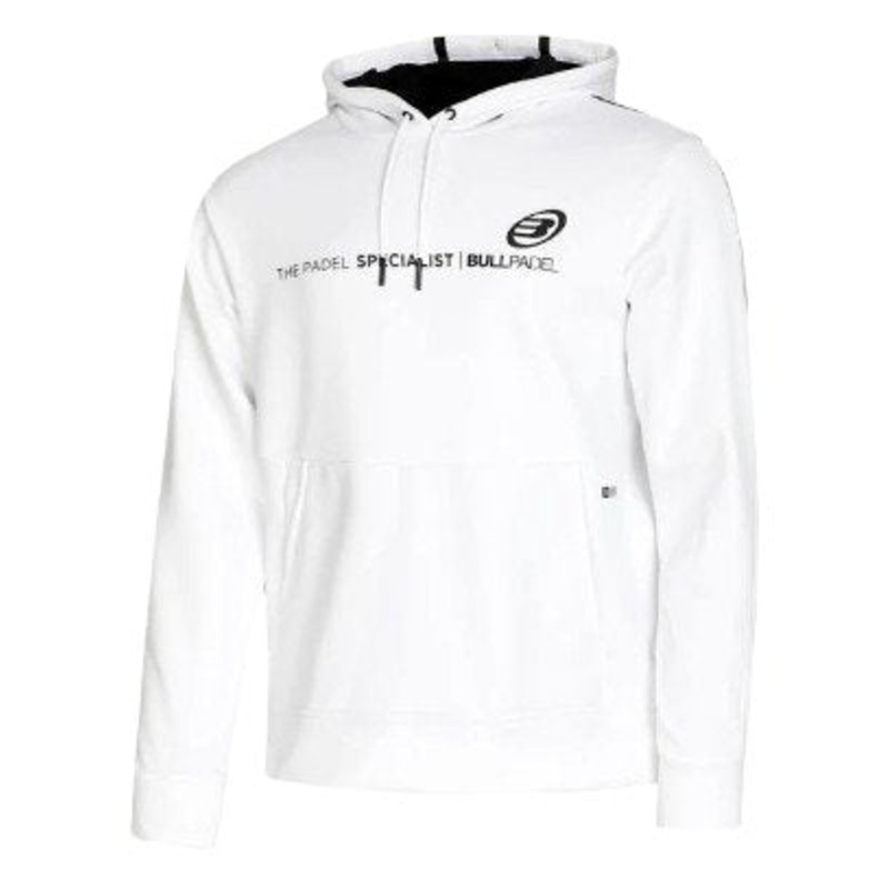 Bullpadel Mens Sweatshirt Jacket  Lipis Blanco