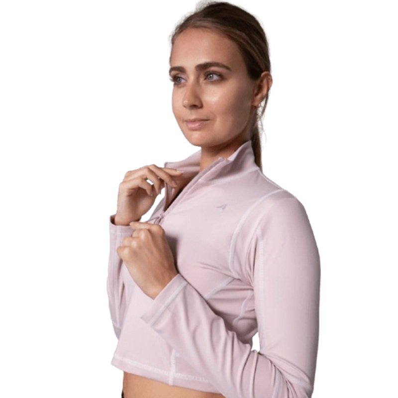 KANZEI ZIP LONGSLEEVE LIGHT PINK