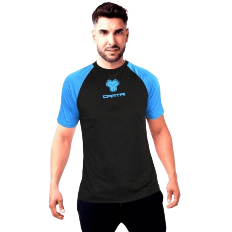 Cartri Match T-Shirt Black Blue