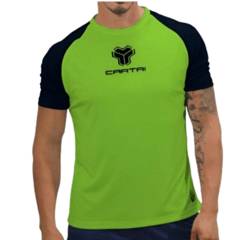 Cartri T shirt Match Verde Negro