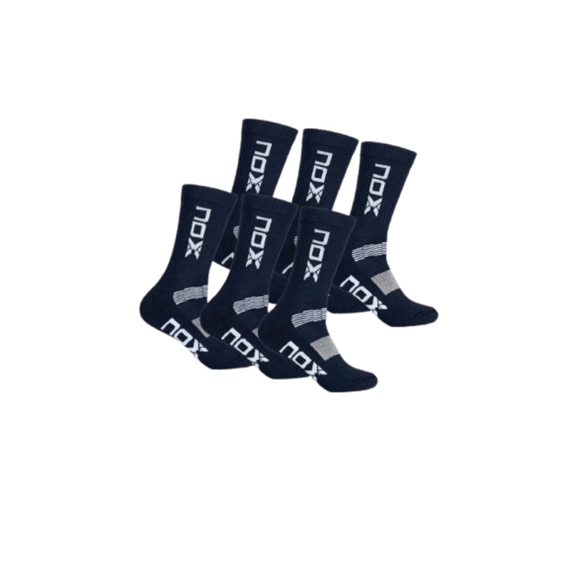 Long Nox Socks 6 Pairs Azul/Blanco