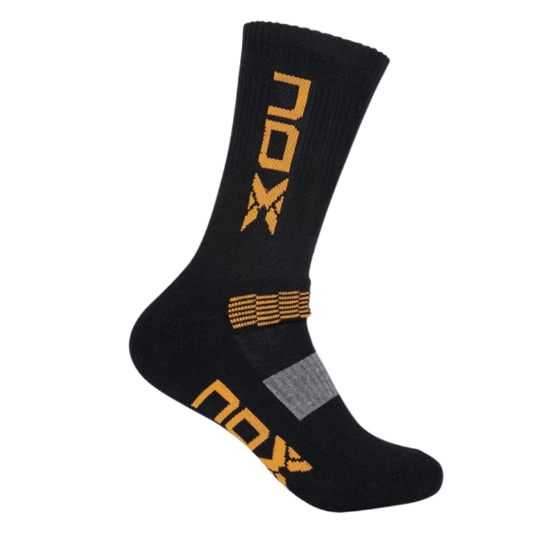 Long Nox Socks Negro/Naranja  (39-45)