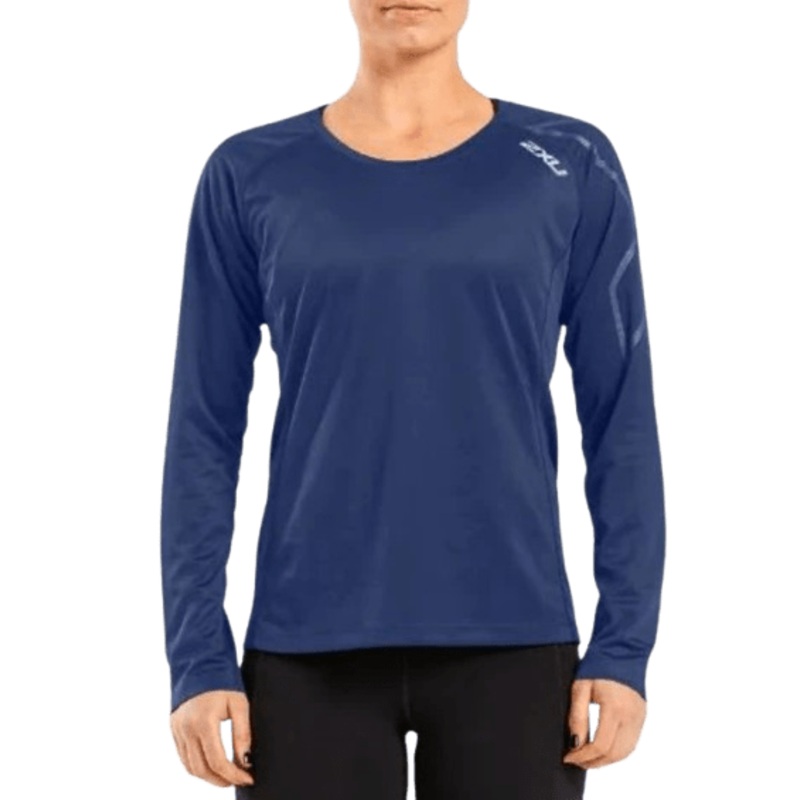 2XU Womens BSR Active L/S Tee – Navy