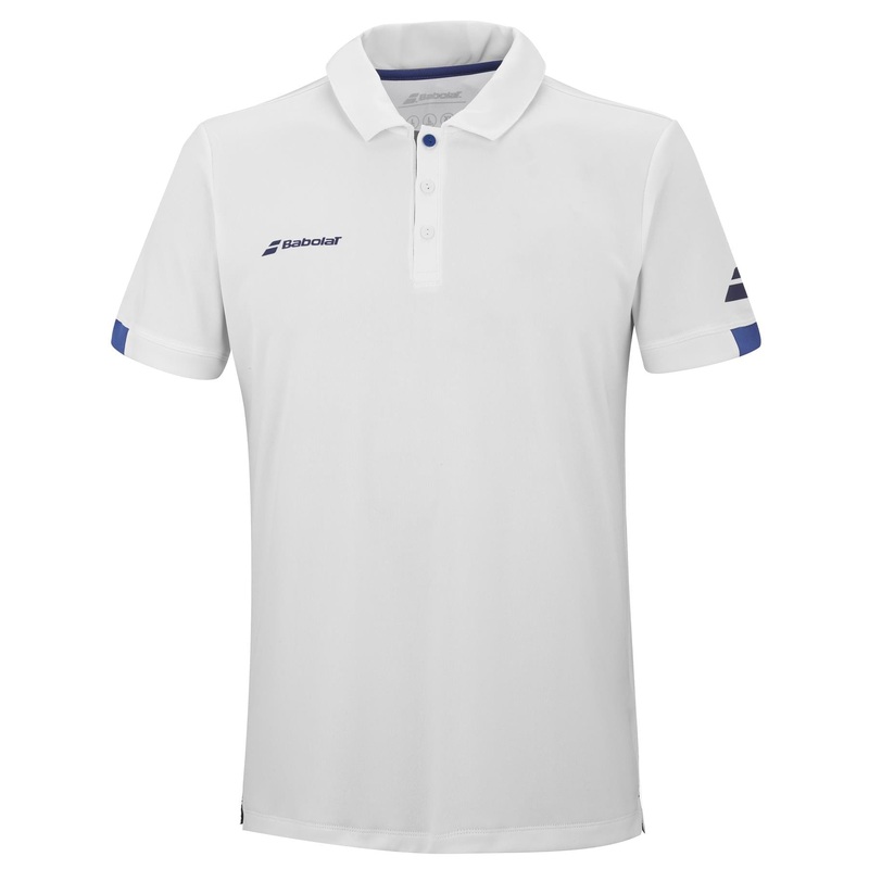 Babolat Play Mens Padel Polo Shirt – White