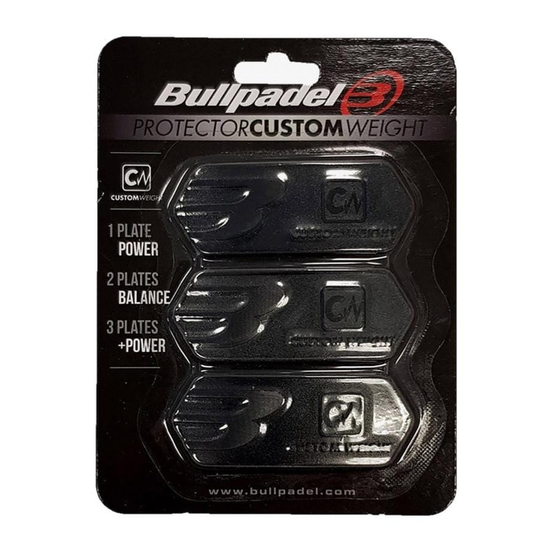 Bullpadel Custom Weight Protection Plates – Black