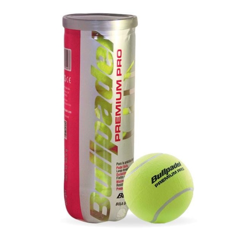 Bullpadel Premium Pro Padel Balls – 3 Ball Tube