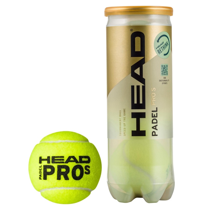 HEAD Padel Pro S Padel Balls – 3 Ball Tube