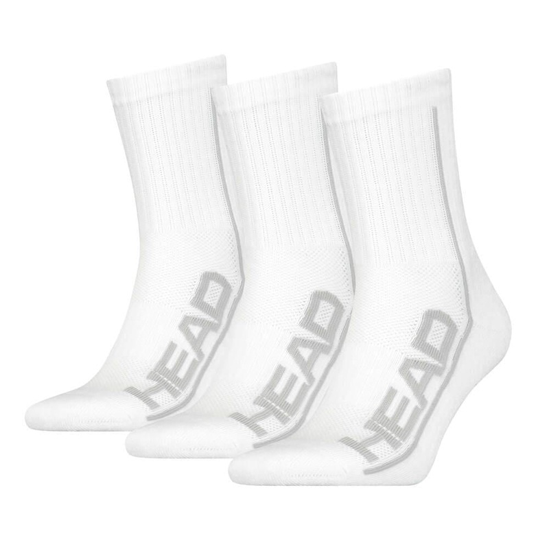 HEAD Performance Padel Socks (3 Pack) – White