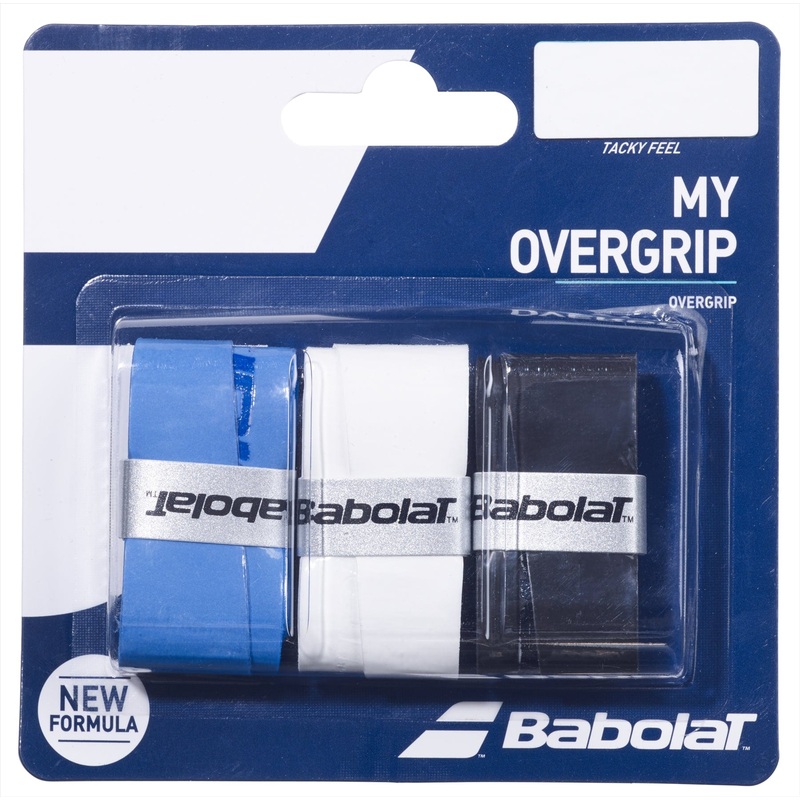Babolat My Overgrip X3 Padel Overgrips – Black / Blue / White