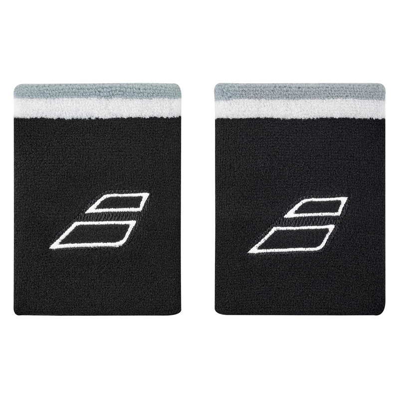 Babolat Terry Jumbo Padel Wristband – Black / White