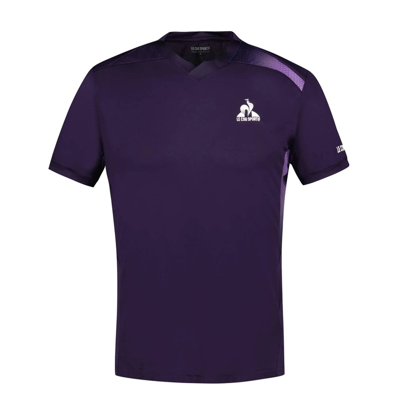 Le Coq Sportif Pro Mens Padel T-Shirt – Deep Purple