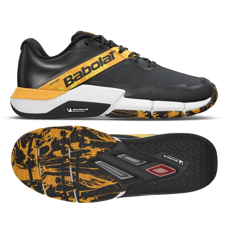 Babolat Movea 2 Mens Padel Shoes – Black / Saffron