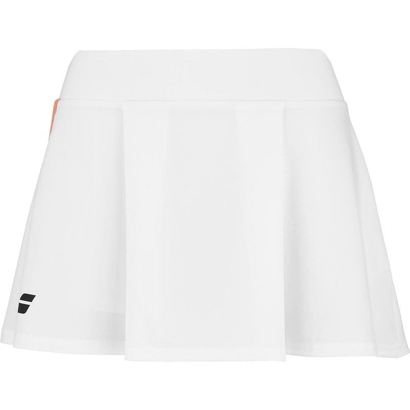 Babolat Play Womens Padel Skirt – White / Orange