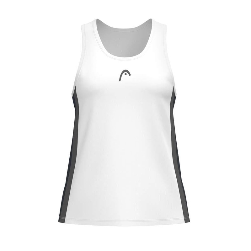 HEAD Club 25 Tech Womens Padel Tank Top – Navy / White