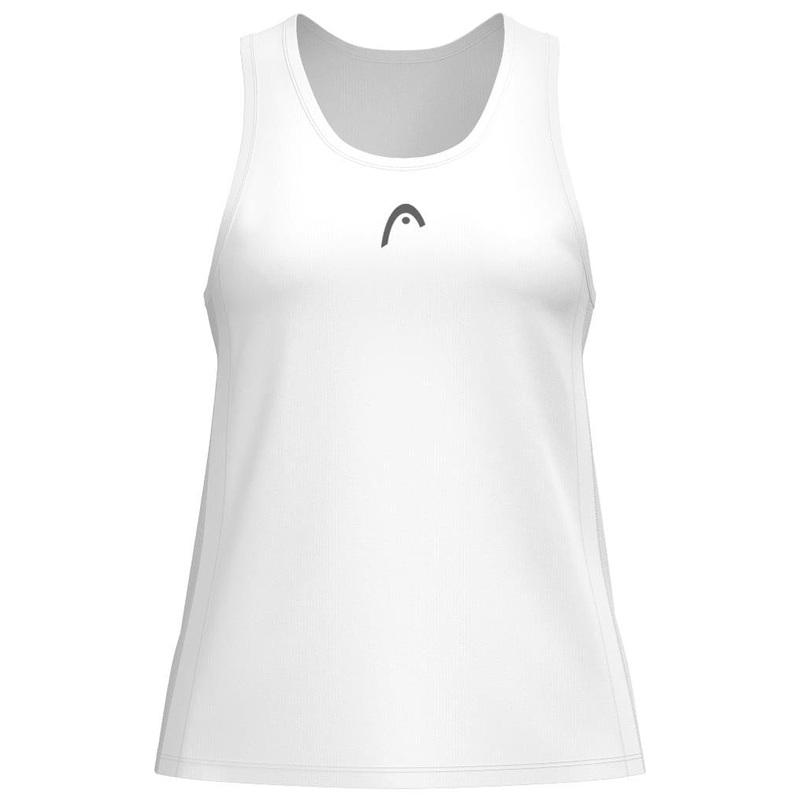 HEAD Club 25 Tech Womens Padel Tank Top – White