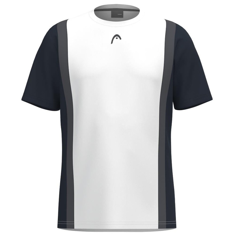 HEAD Club Tech 25 Mens Padel T-Shirt – Navy / White