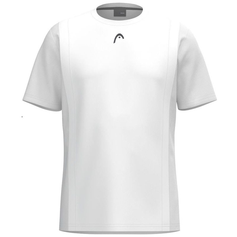 HEAD Club Tech 25 Mens Padel T-Shirt – White