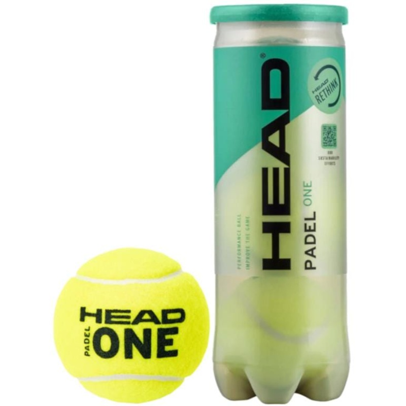 HEAD Padel ONE Padel Balls – 3 Ball Tube