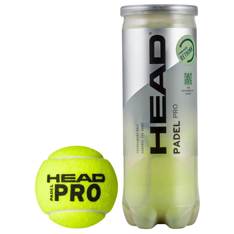 HEAD Padel Pro+ Padel Balls – 3 Ball Tube