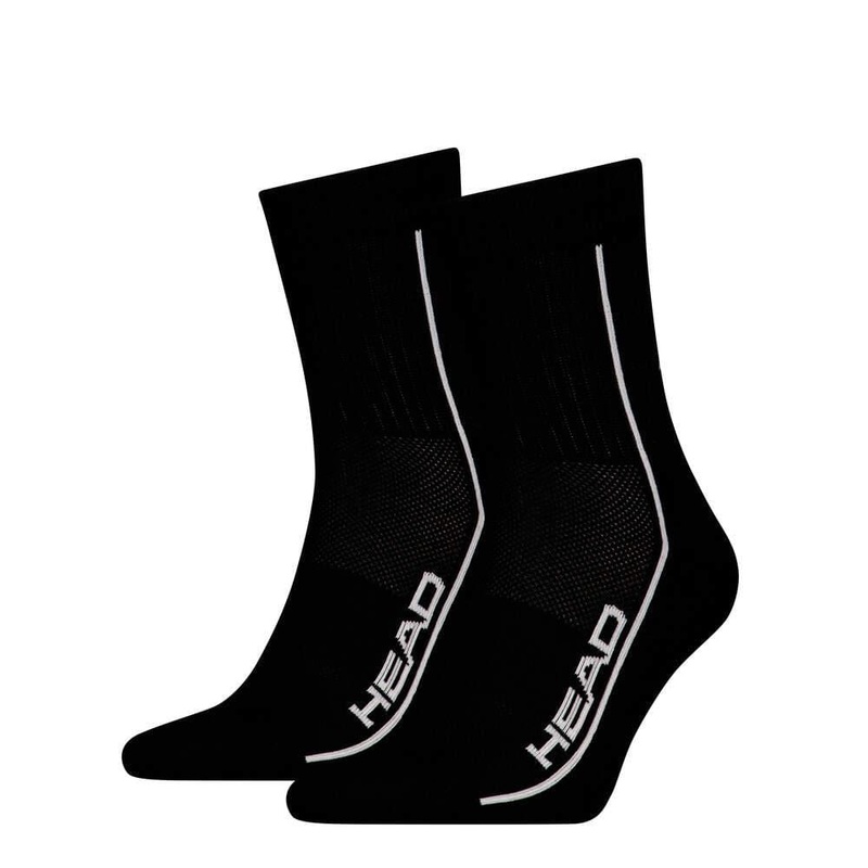 HEAD Performance Short Crew Padel Socks (2 Pack) – Black