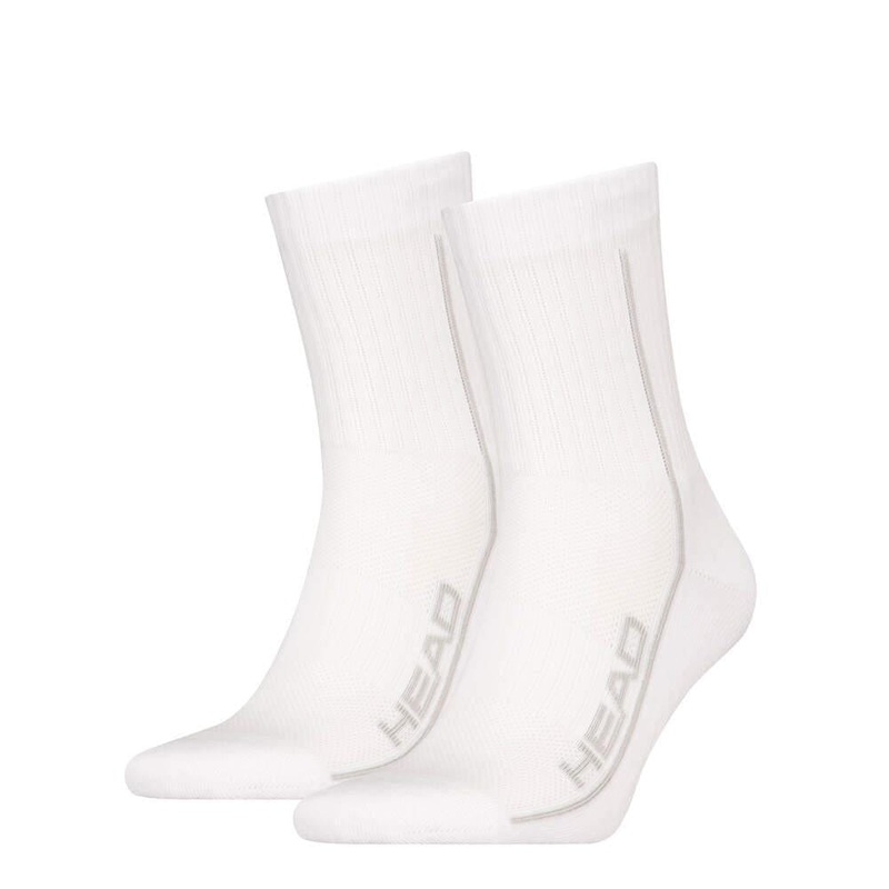 HEAD Performance Short Crew Padel Socks (2 Pack) – White
