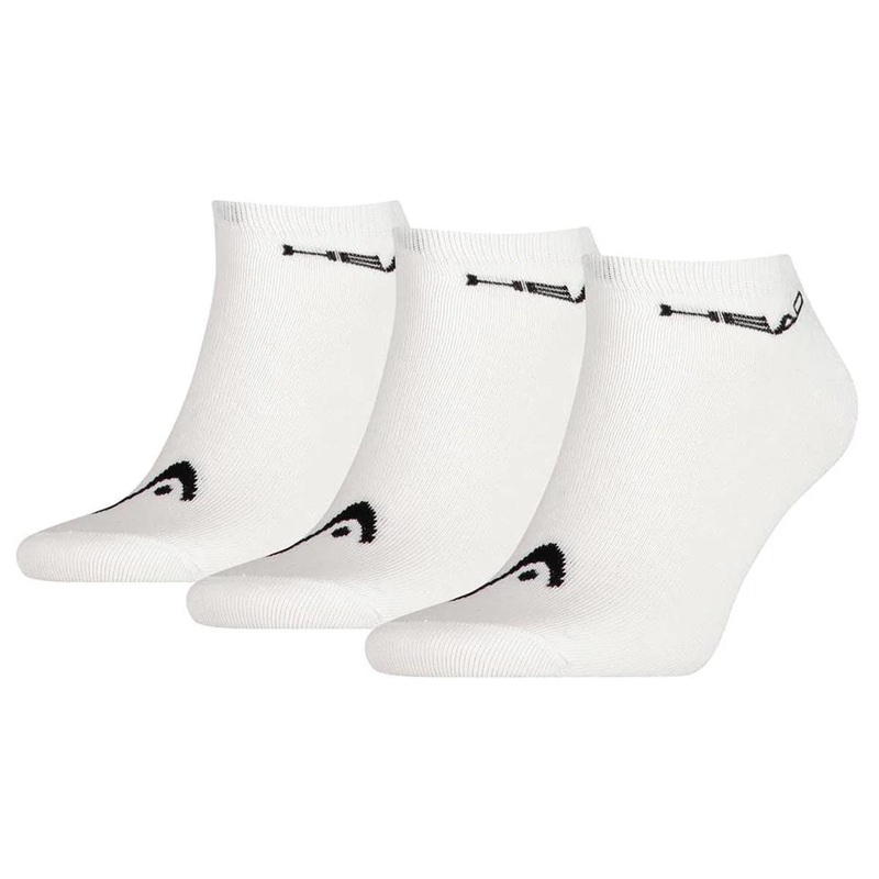 HEAD Sneaker Padel Socks (3 Pack) – White / Black