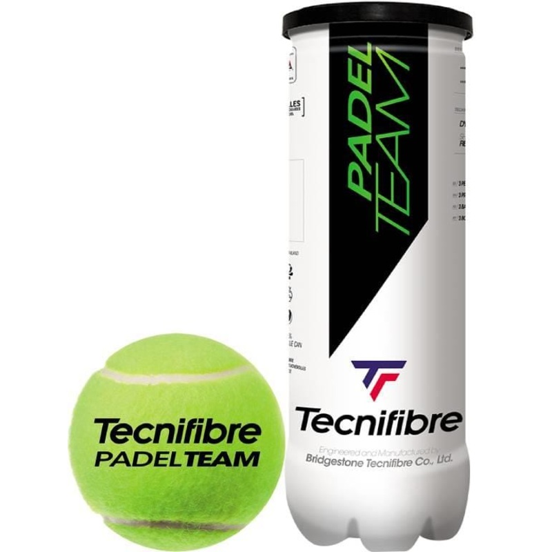 Tecnifibre Padel Team Padel Balls – 3 Ball Tube