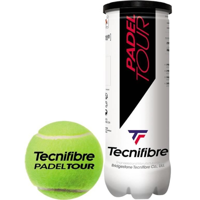 Tecnifibre Padel Tour Padel Balls – 3 Ball Tube