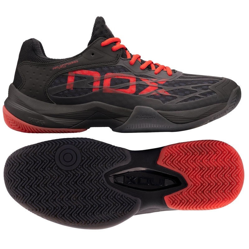 NOX AT10 Lux Mens Padel Shoes – Black / Red