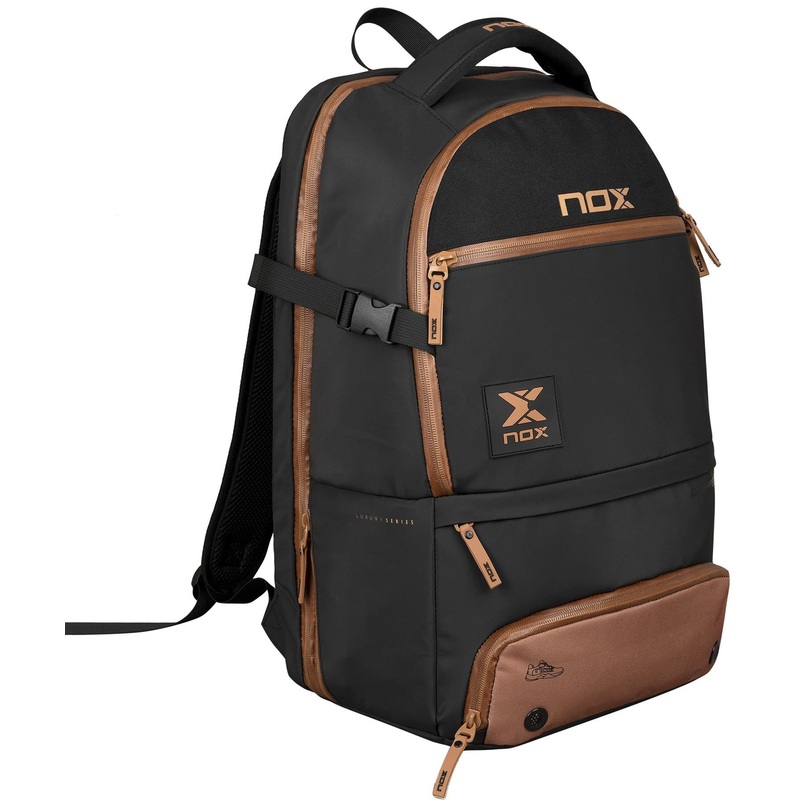NOX Luxury Open Series Padel Backpack – Black / Brown