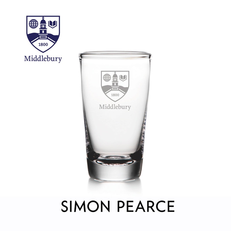 Ascutney Pint Glass – Middlebury Shield