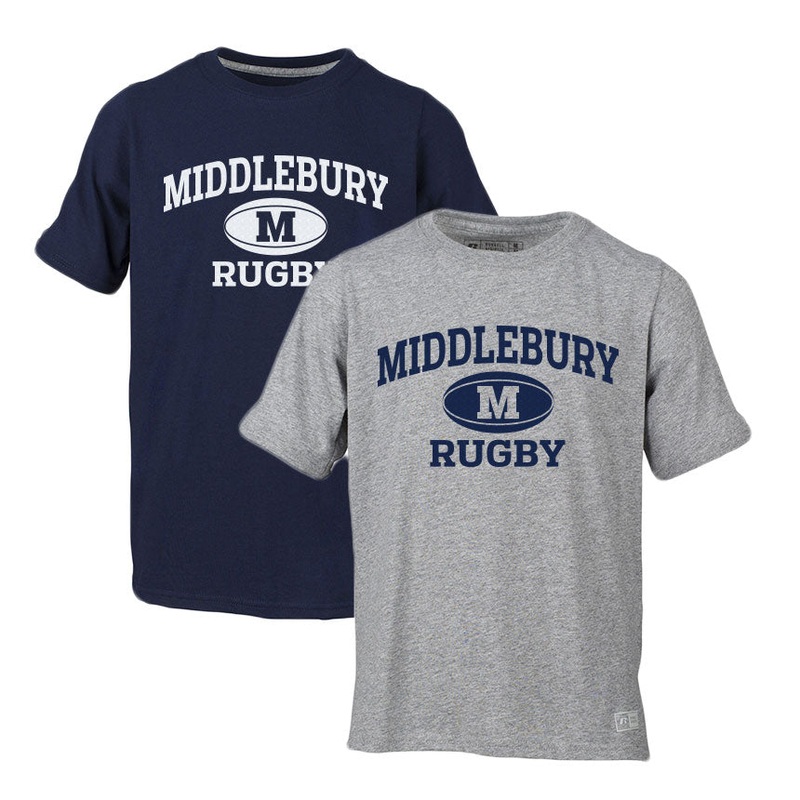Middlebury Rugby T-Shirt|Navy|Oxford Grey|Small|Medium|Large|XL|XXL|3XL