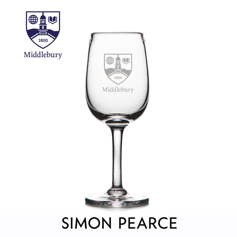 Woodstock White Wine Glass – Middlebury Shield