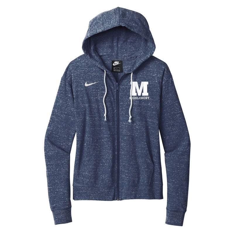 Ladies Gym Vintage Full-Zip Middlebury Hoodie