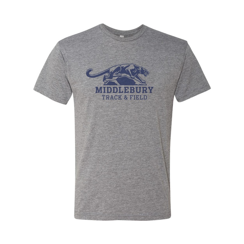 Middlebury Panther Track & Field T-Shirt (grey-triblend)