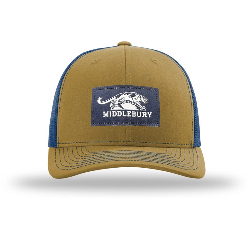 Middlebury Panthers Trucker Hat (Biscuit/True Blue)