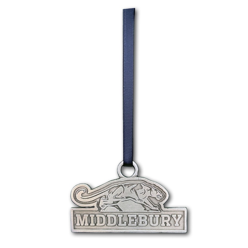Pewter Middlebury Panther Ornament