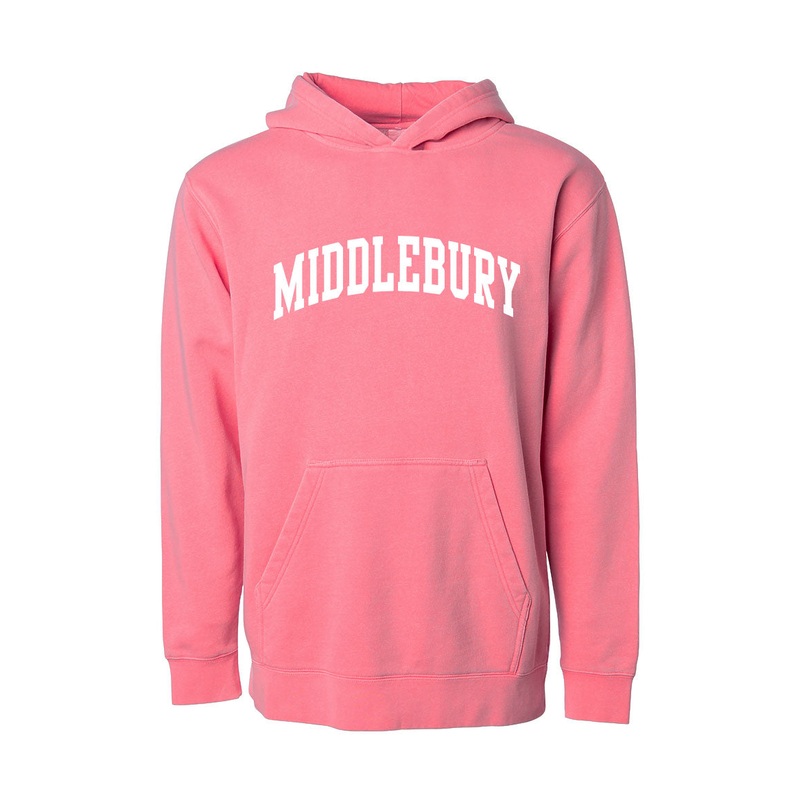 Youth Pigment Dyed Pullover Hooded Sweatshirt – PINK