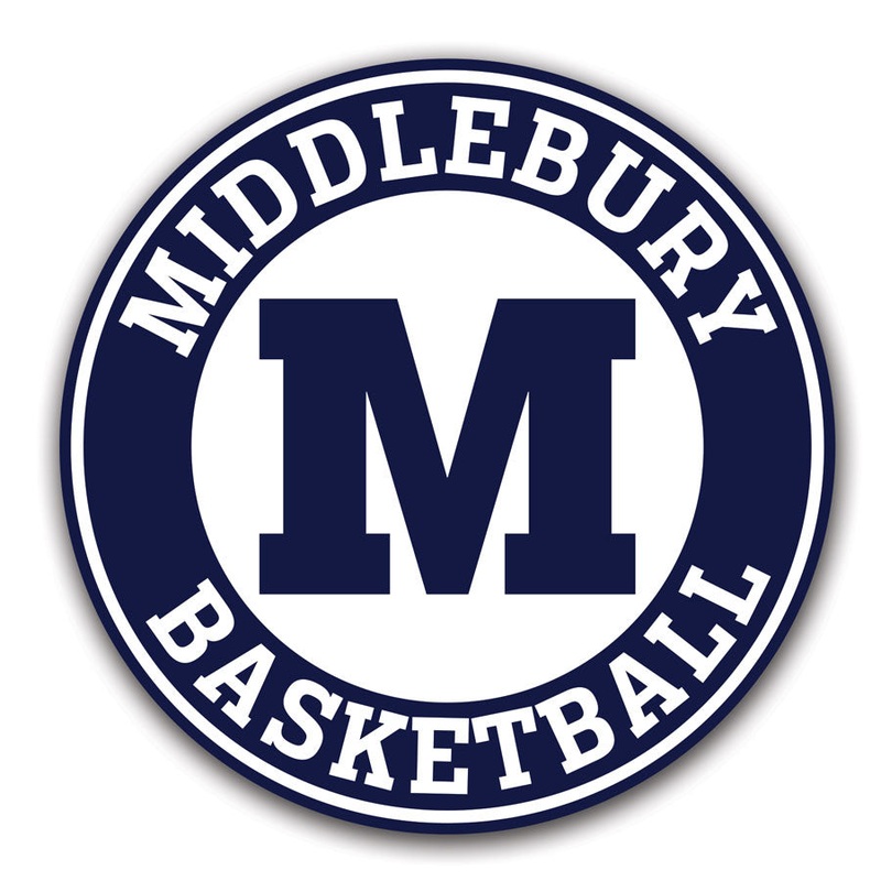 Middlebury Basketball Magnet|5 inch diameter|3 inch diameter