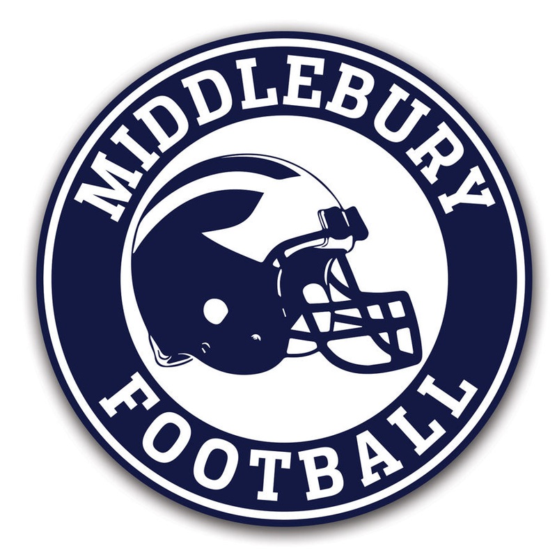 Middlebury Football Magnet|5 inch diameter|3 inch diameter