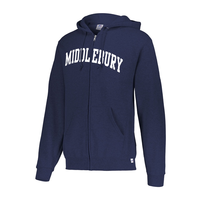Middlebury FULL ZIP Hooded Sweatshirt (Navy)