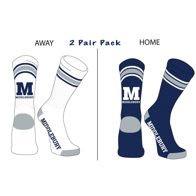 Middlebury Home & Away Crew Socks