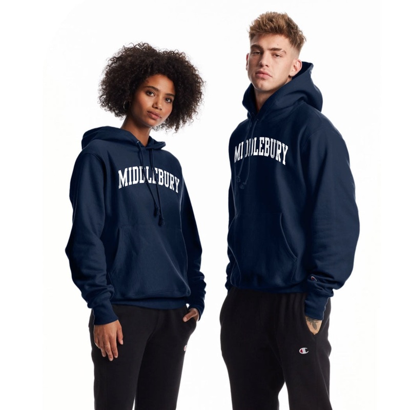 Middlebury Reverse Weave Hooded Sweatshirt