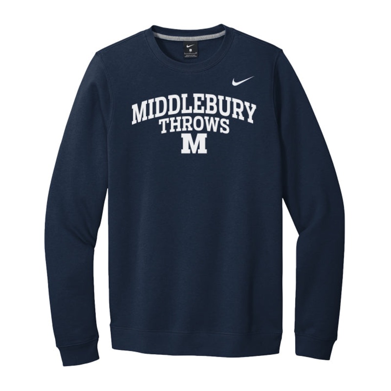 Middlebury Throws Sweatshirt (Navy-Crew)